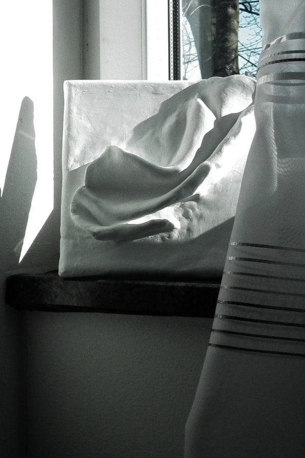 Comfort Zone Mini #01 - Matte White Wall Sculpture