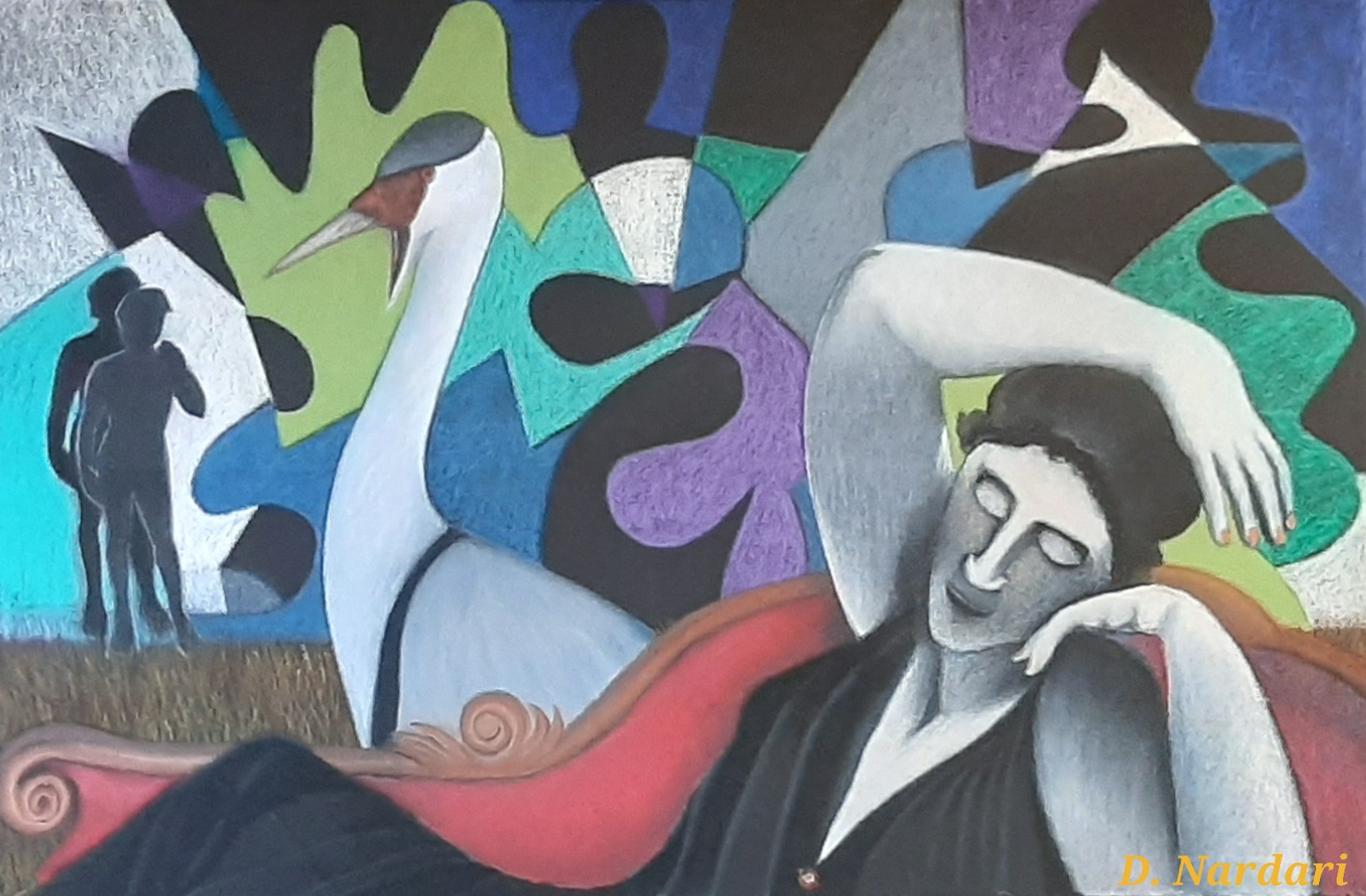 Leda & the wattled crane