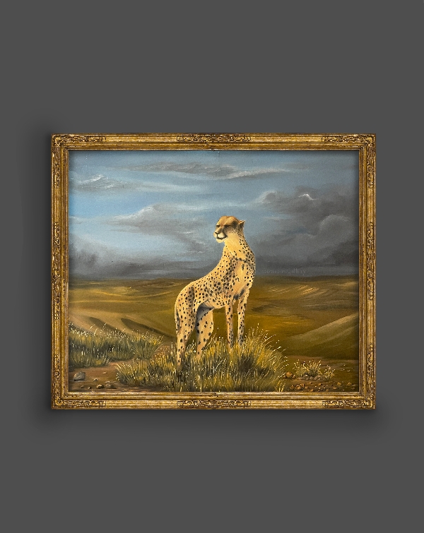 The Silent Hunter – Cheetah in the Desert Winds